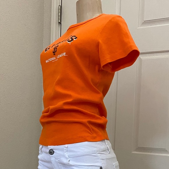 “MLB” 🧡 SUPER CUTE 🖤S.F. GIANTS SHIRT SLEEVE TEE - Picture 8 of 16